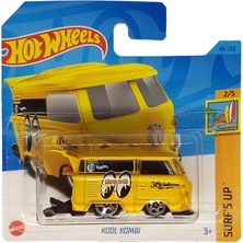 Hot Wheels - Kool Kombi - Surf´s Up 2/5 - HKJ33 - Short Card - Vw Volkswagen - Mooneyes - Sarı - Mat