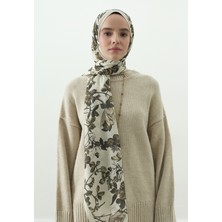 Fresh Gısele Desenli Pamuk Viskon Şal Bej