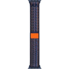 Maks Technology Watch 44MM Uyumlu Krd-91 Hasır Kordon Strap Kayış Mkst- Mavi