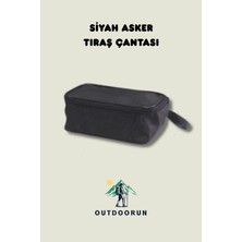 Outdoorun Siyah Asker Tıraş Çantası