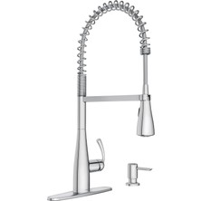 Moen Essie Krom Tek Kolu Yüksek Ark Pulldown Mutfak Bataryası, 87814