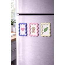 3'lü Set Mini Çerçeve Buzdolabı Magneti 