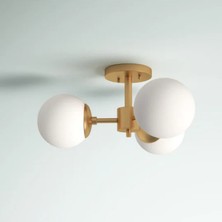 Ronisu Aydınlatma Amelia 3'lü Camlı Plafonyer Avize Ra-Avz- 2398-40-86