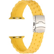 Maks Technology Watch 40MM Krd-72 Uyumlu Mkst Kordon-Sarı