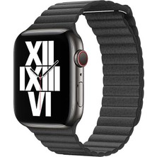 Maks Technology Watch 38MM Uyumlu Krd-09 Deri Lop Mkst Kordon-Siyah
