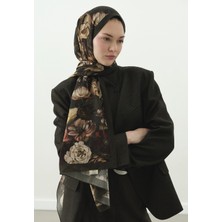 Fresh Rosıne Desenli Pamuk Viskon Şal Yeşil