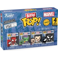 Funko Bitty Pop: Marvel - Spider-Man 4'lü Paket Chase, Oyuncak Figür