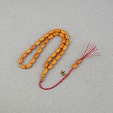 Omari Sıkma Kehribar Kapsül Kesim Oturtma Imameli Sistemli 7X11MM Tesbih