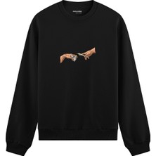 The Lucid Lab The Creation Of Chill Oversize Sweatshirt - Siyah
