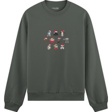 The Lucid Lab Star Wars Christmas Icons Oversize Sweatshirt - Antrasit