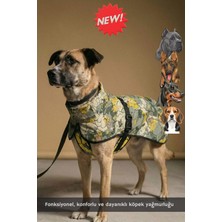 Salya Store Büyük Irk Köpek Yağmurluğu, Pixel & Earth Camo 9-55KG