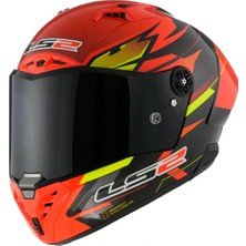 Ls2 Thunder Karbon Gp Aero Fıre Kırmızı-Siyah Kask
