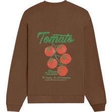 The Lucid Lab Tomato Oversize Sweatshirt - Kahverengi