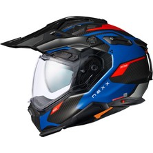 Nexx X.wed 3 Keyo Karbon Mat Mavi-Kırmızı Kask