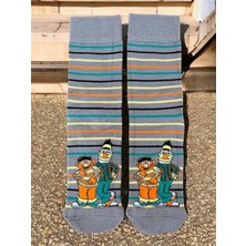 Al Bi 90Lık Edi & Büdü Çizgi Film Karakter Desenli Soket Çorap