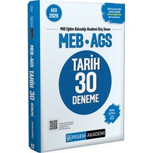 Pegem Akademi Yayıncılık 2026 MEB AGS Tarih 30 Deneme Tamamı Çözümlü