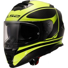 Ls2 Storm 2 Dodger Mat Siyah-Neon Sarı Kask
