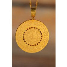 Tuğra Motifli Kolye Ucu 22 Ayar A067423