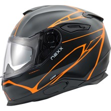 Nexx Y.100 B-Sıde Mat Siyah-Turuncu Kask