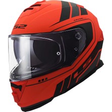 Ls2 Storm 2 Fıst Mat Turuncu-Siyah Kask