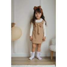 Pantulux Kız Çocuğu Bodyli Jile Süet Kıyafet Set 2’li SET-1022M-JLB-075