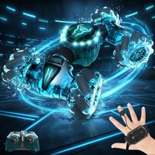 Mj Toys Uzaktan Kumandalı Şarjlı LED Işıklı Bilekten Kontrollü Araba Akrobat Drift Stunt 4x4 Oyuncak Araba
