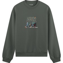 The Lucid Lab Star Wars Abbey Road Walk Oversize Sweatshirt - Antrasit