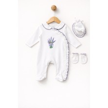 Eda Baby Bebe Yaka Önden Çıtçıtlı Tulum