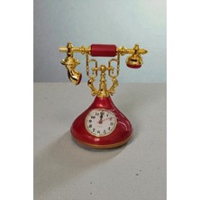 Famemus Accessory Lüsk Plastik Dekoratif ve Hediyelik Telefon Şeklinde Çalarsaat