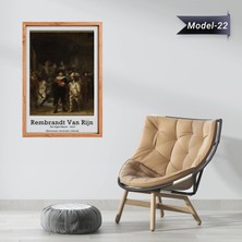 Akıllı Kağıt Gece Devriyesi Tablo - Poster Dünyaca Ünlü ( Model-22)