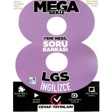 Cevap Yayınları 8. Sınıf Mega Sekiz Yeni Nesil İngilizce Soru Bankası PISA Uyumlu