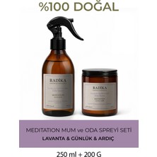 Radika Aromatherapy Doğal Mum ve Oda Spreyi Seti | Meditation | Dinginlik ve Meditasyon Kokusu