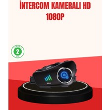 Shopwave Q28 Kameralı Motosiklet Kask Kulaklık Bluetooth 5.3 Su Geçirmez 1080P Hd