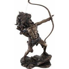 Veronese Aslan Kafalı Ok Atan Mitolojik Herkül Figürü 29cm