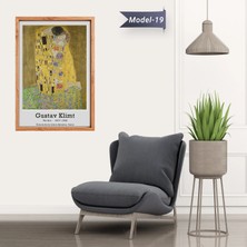 Akıllı Kağıt Öpücük Tablo - Poster Dünyaca Ünlü ( Model-19)