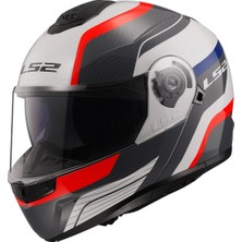 Ls2 Strobe 2 Monza Siyah-Beyaz-Kırmızı Kask