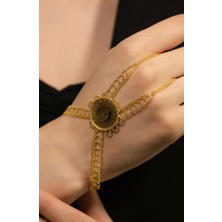 Yarım Altınlı Şahmeran Bileklik 22 Ayar A078949