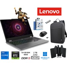 Lenovo Loq I7-13650HX 64GB 2 Tb SSD 15.6" Fhd 144Hz Rtx 5070 8gb Gddr7 W11PRO 83JE00D0TR Duddi Çanta+Mouse+Mousepad+Usbbellek+Temizlikkit