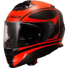 Ls2 Storm 2 Dodger Mat Siyah-Neon Turuncu Kask