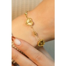 Dorikalı Kalp Bileklik 22 Ayar A080796