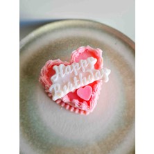 Dust Candle Studio Romantik Kalp Tasarım Happy Birthday Mum