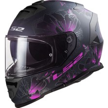 Ls2 Storm 2 Burst Mat Siyah-Pembe Kask