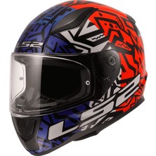 Ls2 Rapıd 2 Memphıs Kırmızı-Mavi Kask