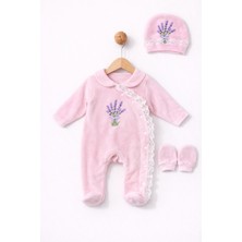 Eda Baby Kadife Önden Çıtçıtlı Tulum