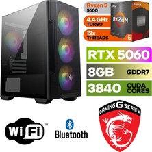 MSI Şafak-Gaming Pc Ddr4 | Ryzen 5 5600 | Rtx 5060 8gb | 16 GB Ddr4 Ram | 1tb Nvme 5000 4000 |WİN11PRO