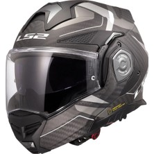 Ls2 Advant x Karbon Horızon Mat Gümüş-Gri Kask