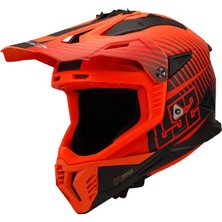 Ls2 Fast 2 Duck Turuncu-Kırmızı Kask