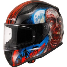Ls2 Rapıd 2 Zombıe Siyah-Kırmızı Kask