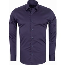 Oscar Banks Düz Uzun Kollu Erkek Gömlek