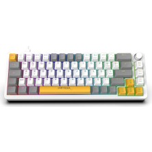 Inca IKG-457 Empousa Red Swıtch Rgb Kablolu Mekanık Gamıng Klavye-Beyaz